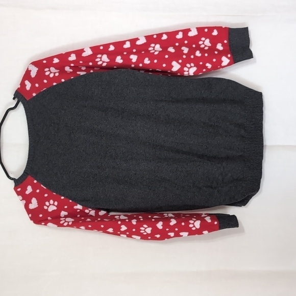 Well Worn Meowy Christmas Holiday Sweater Cat Size Girl's Extra Large - Picture 4 of 4